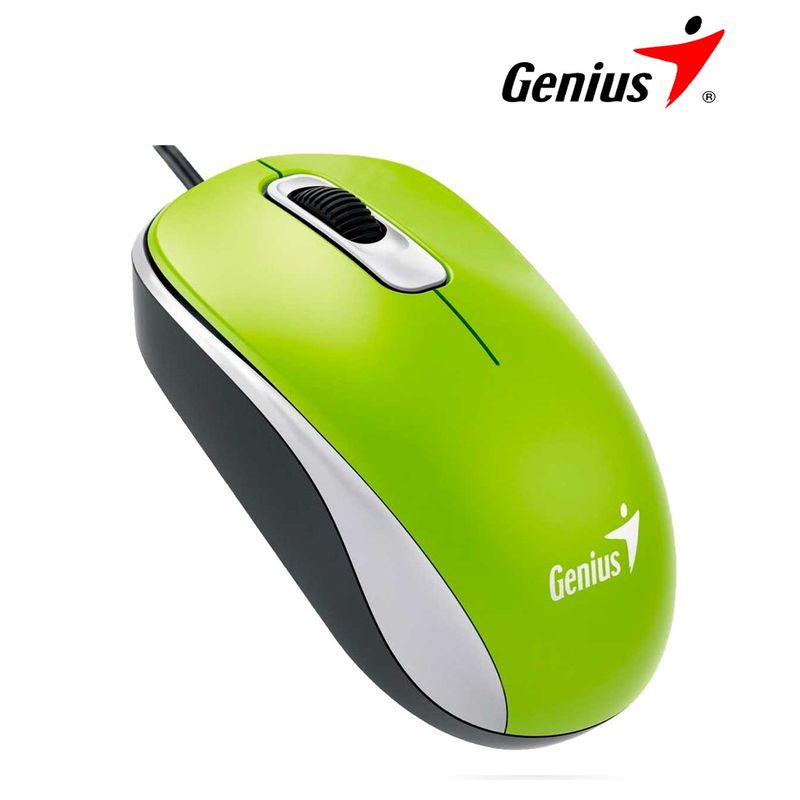GENIUS - Mouse Dx-110 Genius Usb Optico 1000 Dpi Verde