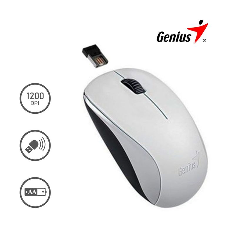 GENIUS - Mouse Genius NX-7000  Inalámbrico Blanco