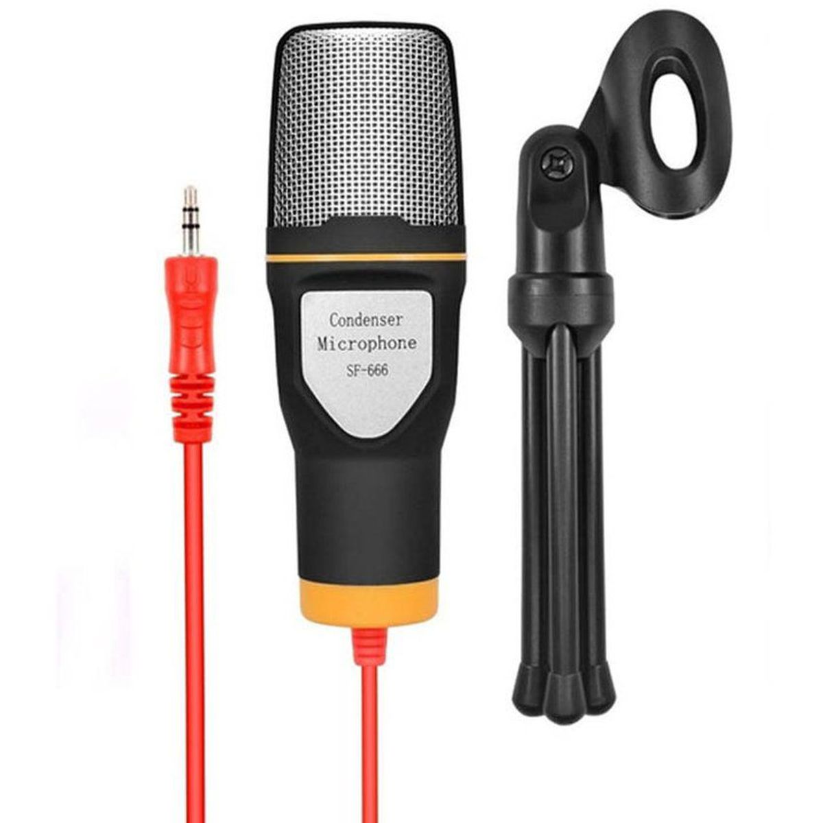 NEO DIGITAL - Microfono condensador sf 666 youtube skype semi profesional - negro