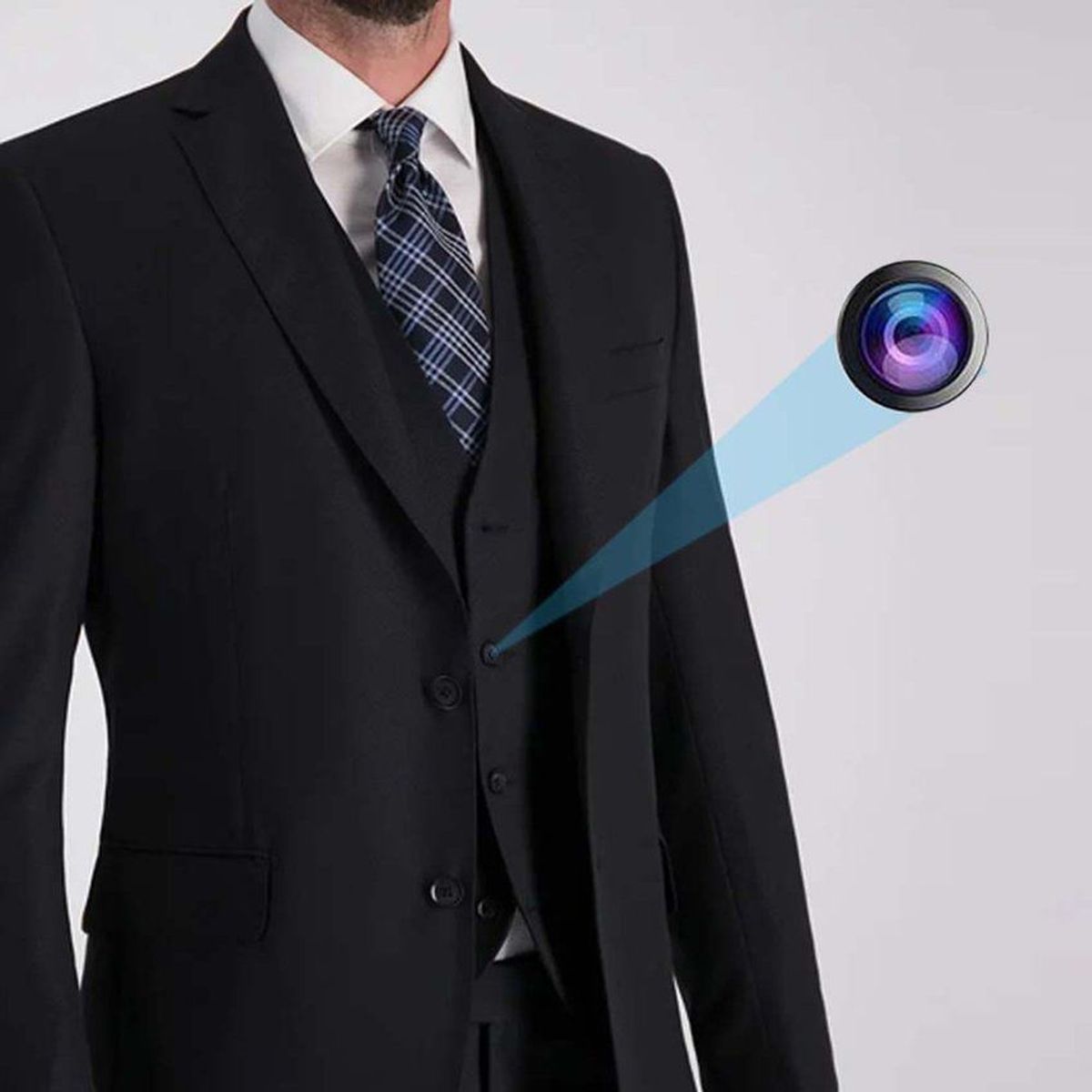 NEO DIGITAL - Cámara espía tipo botón con control remoto 918r