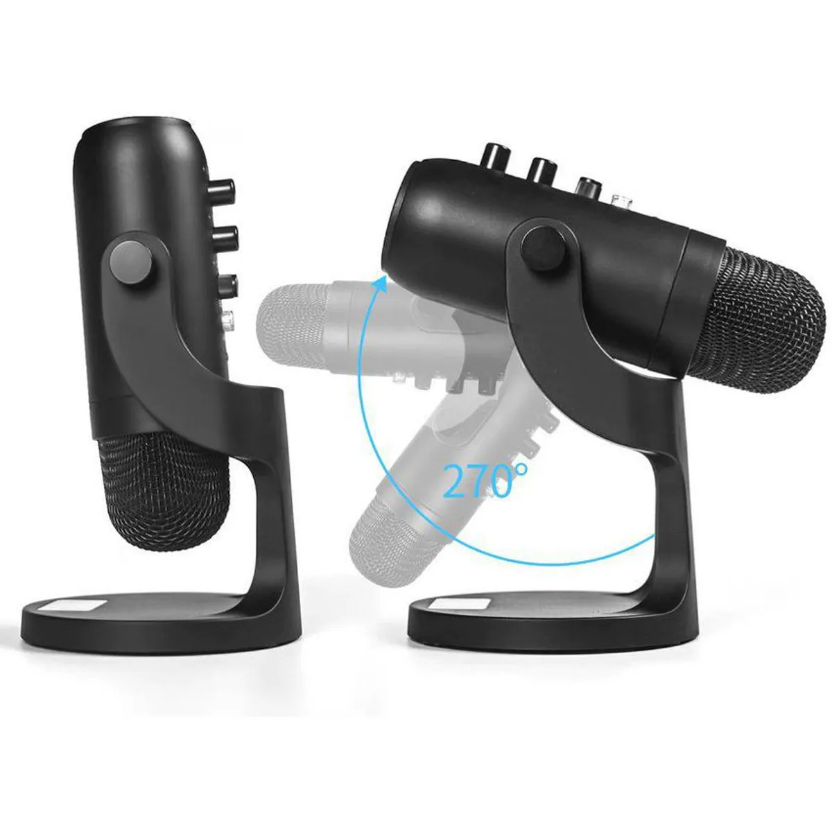 OEM - Microfono condensador MU900 USB soporte base estudio pc