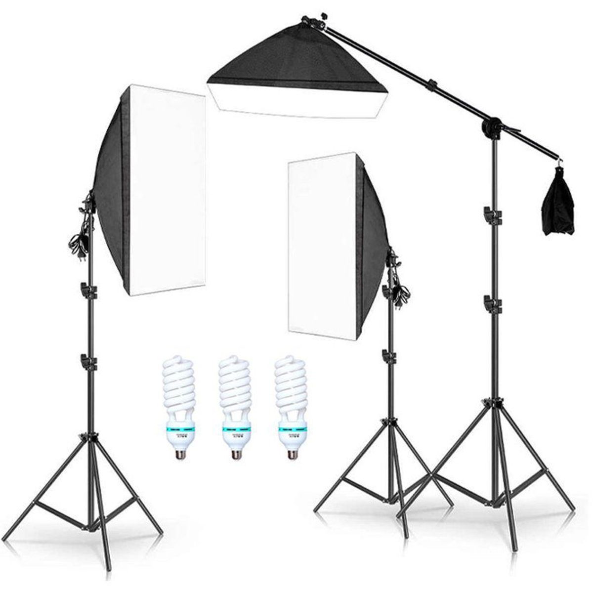 GENERICO - Kit Parante Socket Focos Softbox para Fotografia y Video