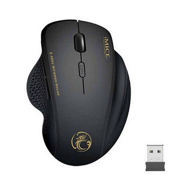 GENERICO - Mouse imice ergonómico usb inalámbrico 6 botones g6