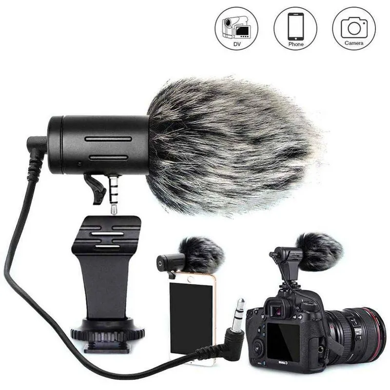 NEO DIGITAL - Micrófono condensador 35mm para celular y cámaras dsrl