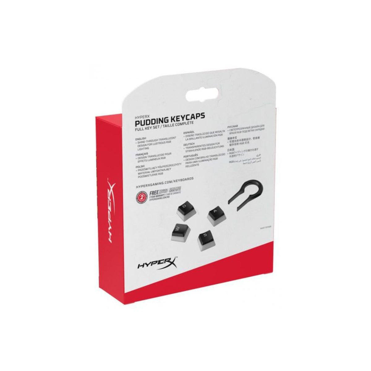 HYPERX - JUEGO DE TECLAS PUDDING KEYCAPS PARA TECLADOS MECÁNICOS ES
