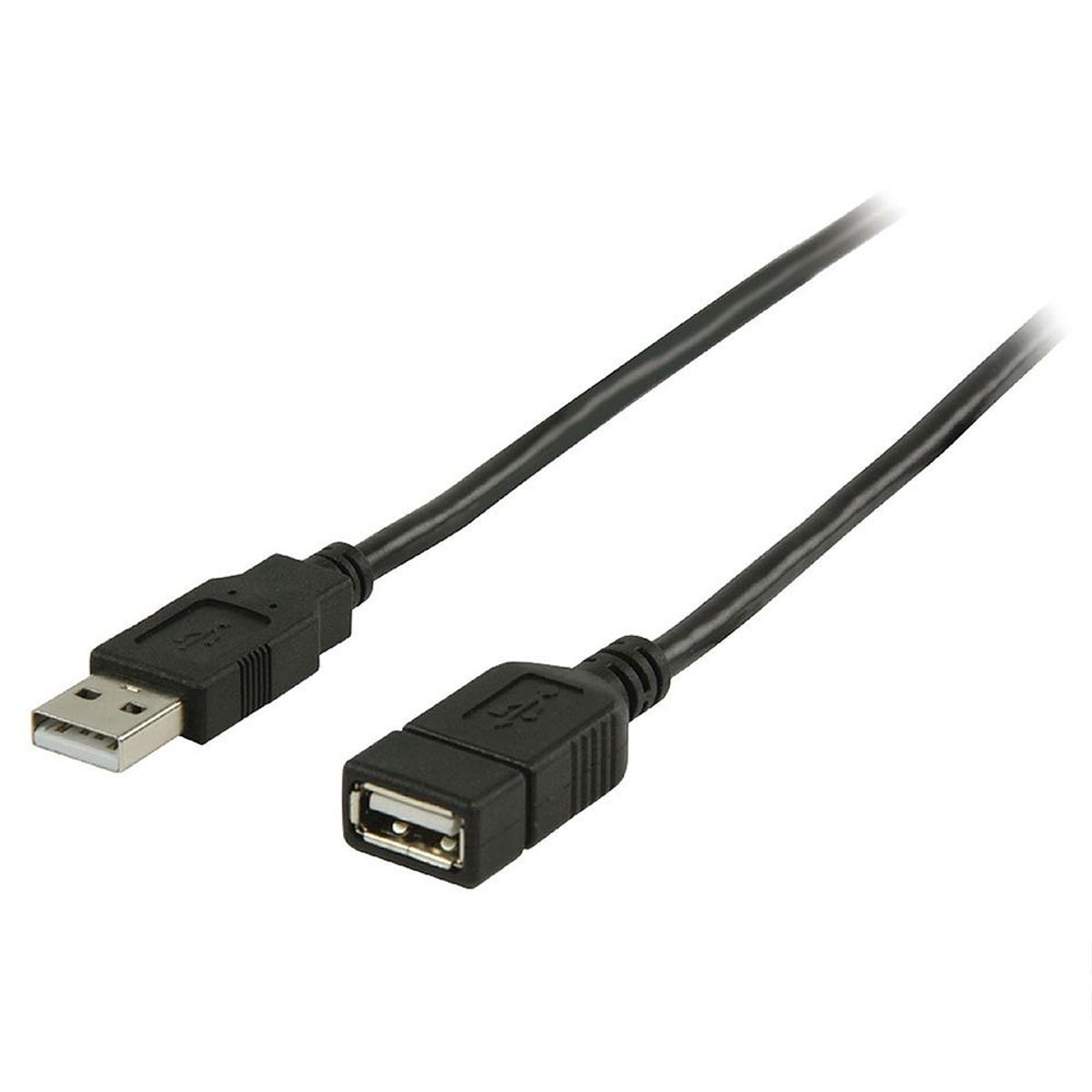 GENERICO - Cable Extensión Usb 2.0 Macho A Hembra 3 Metros - Negro