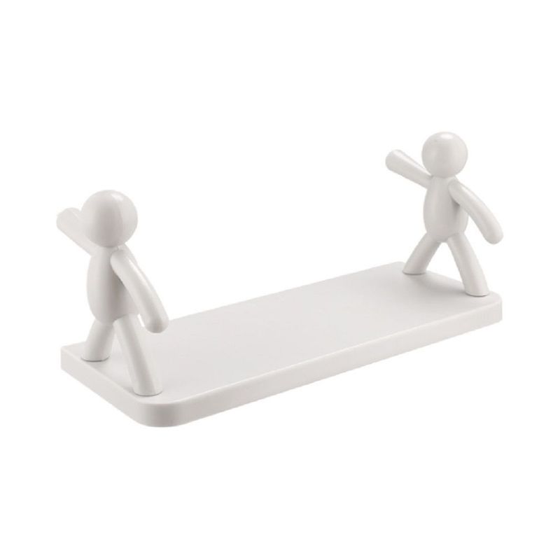 GENERICO - Repisa organizador multifuncional buddy Humanoide - Blanco
