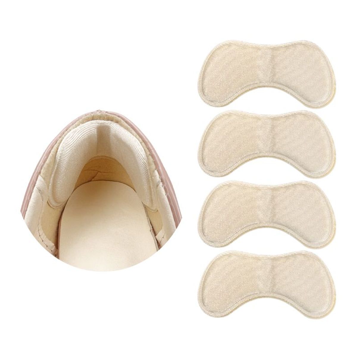 GENERICO - Protector de talón talonera con almohadilla para zapato -1 par