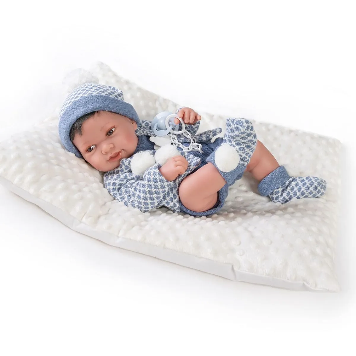 ANTONIO JUAN - Muñeca Antonio Juan Bebé Recien Nacido Pipo Cojin 42 Cm