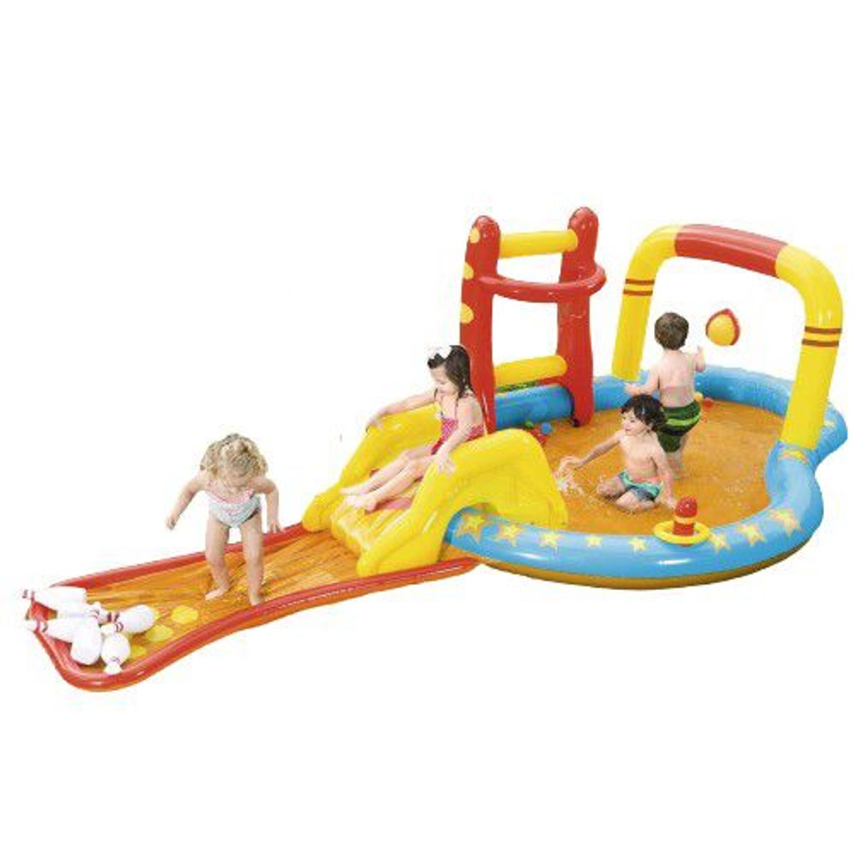 INTEX - Piscina inflable Infantil con juegos de bolos