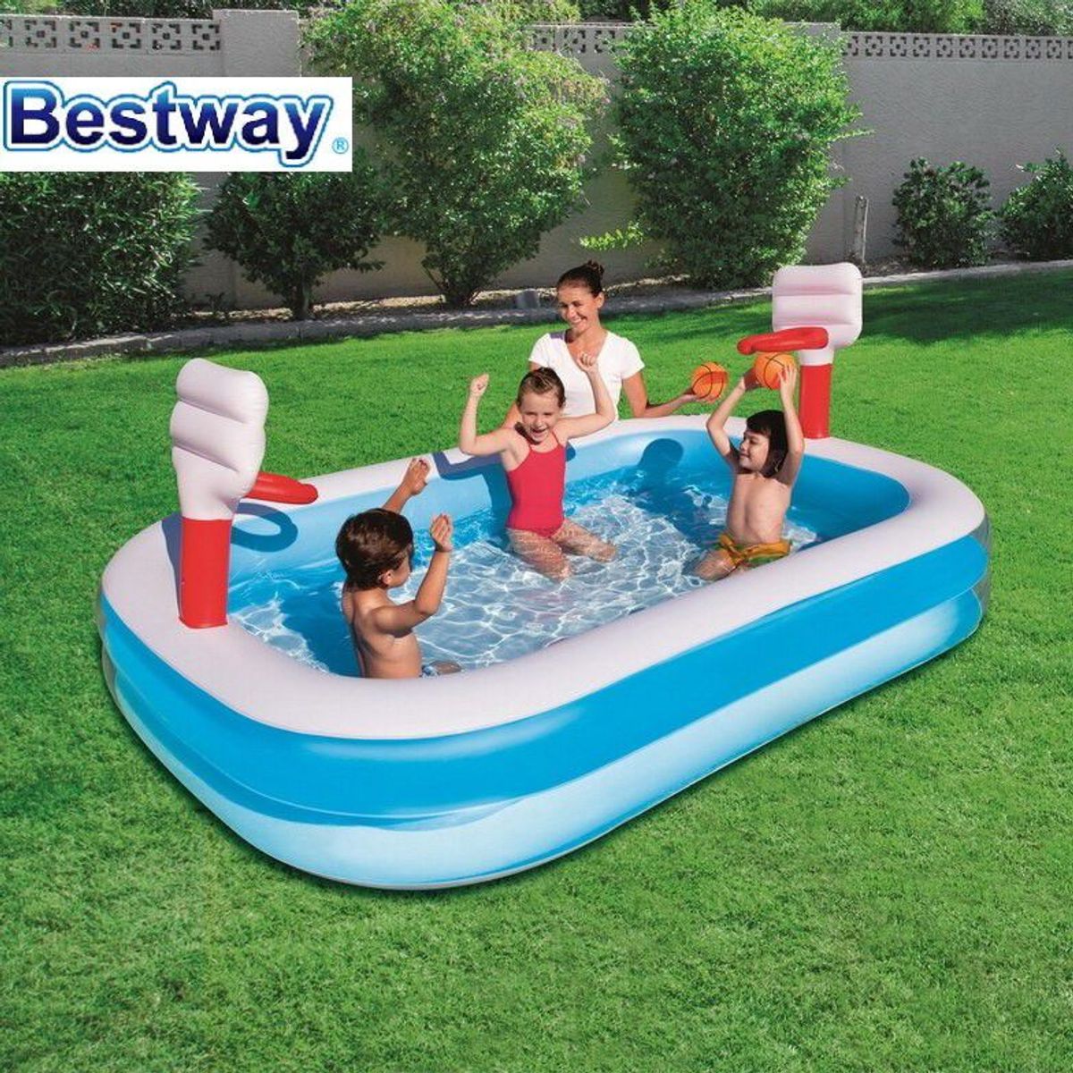 BESTWAY - Piscina inflable Con Juego De Básquet - Bestway