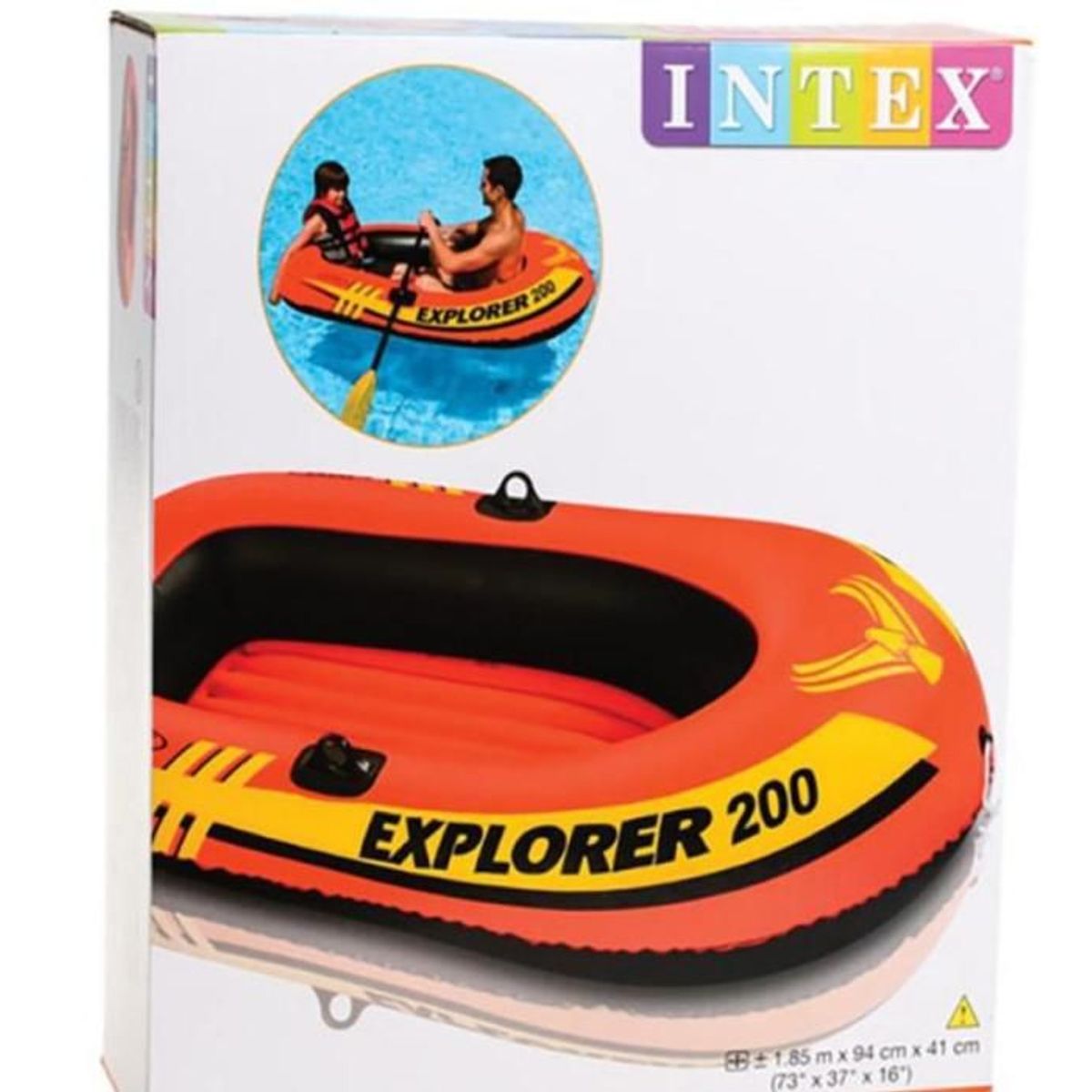 INTEX - intex - Bote inflable modelo Explorer Capacidad 95 kg