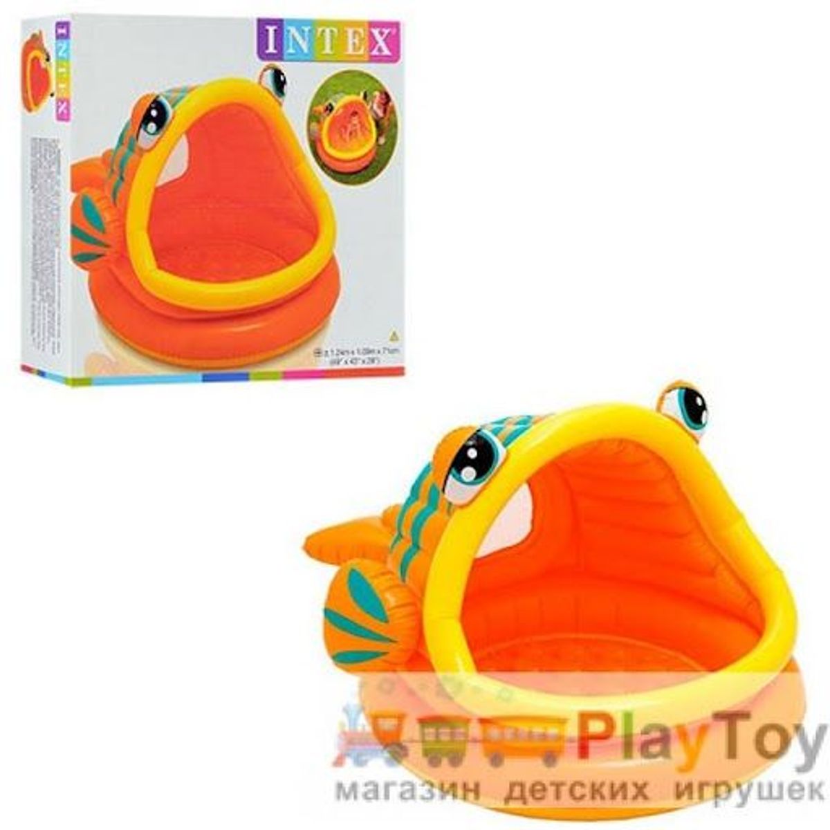 INTEX - Intex - Piscina Inflable modelo Pez con base inflable