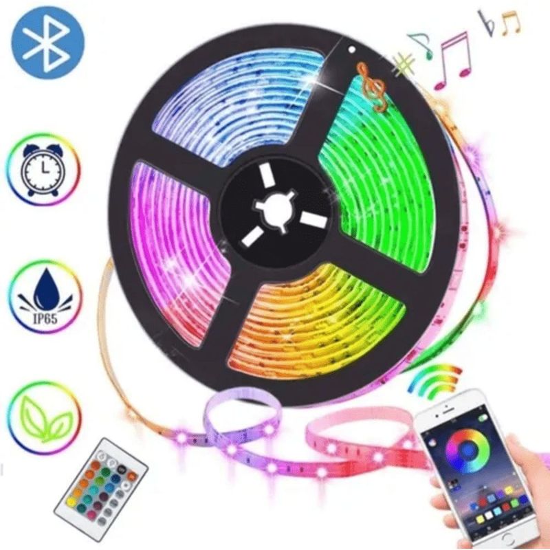 GENERICO - Luces led bluetooth rgb 5050 5 metros