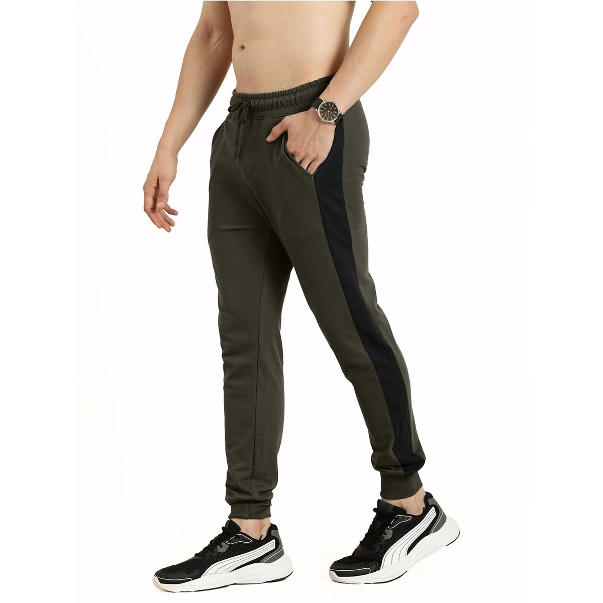 SWISS LORD - Jogger para Hombre olivo