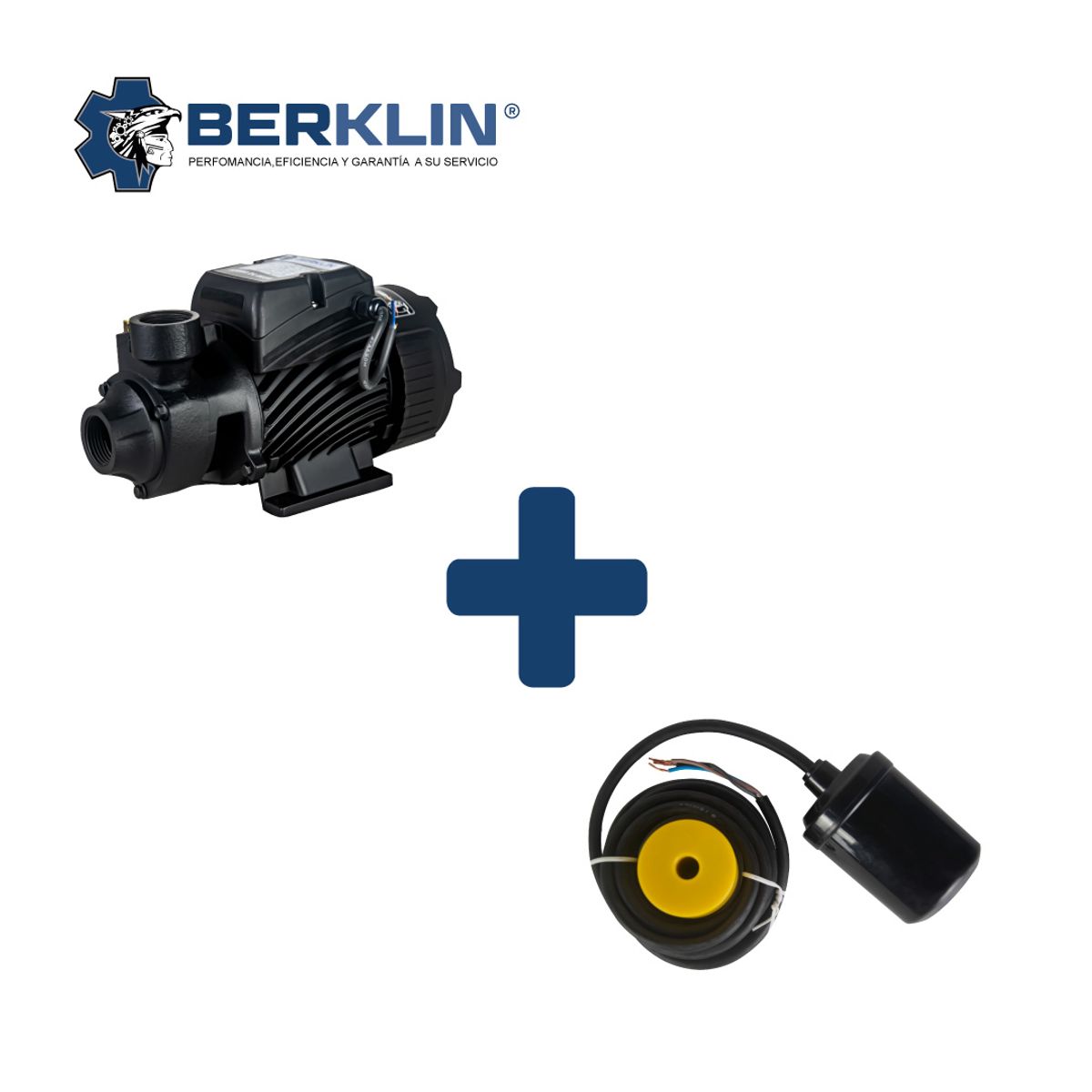 BERKLIN - BOMBA PERIFERICA DE 0.5 HP CON ELECTRONIVEL BOYA