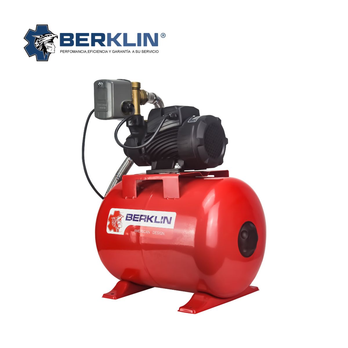 BERKLIN - BOMBA PRESURIZADORA DE 0.5 HP CON TANQUE DE 24 LT