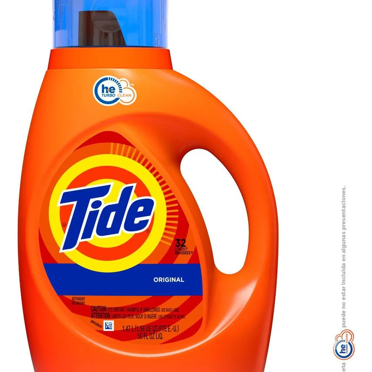 GENERICO - Detergente líquido tide original he turbo 32 lavadas 1.47l