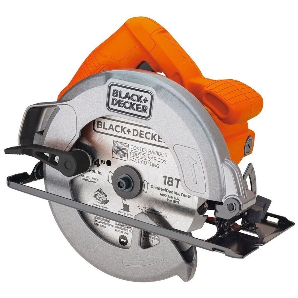 BLACK+DECKER - Sierra circular Black & Decker cs1004-b2  7 1/4" 1400w + disco