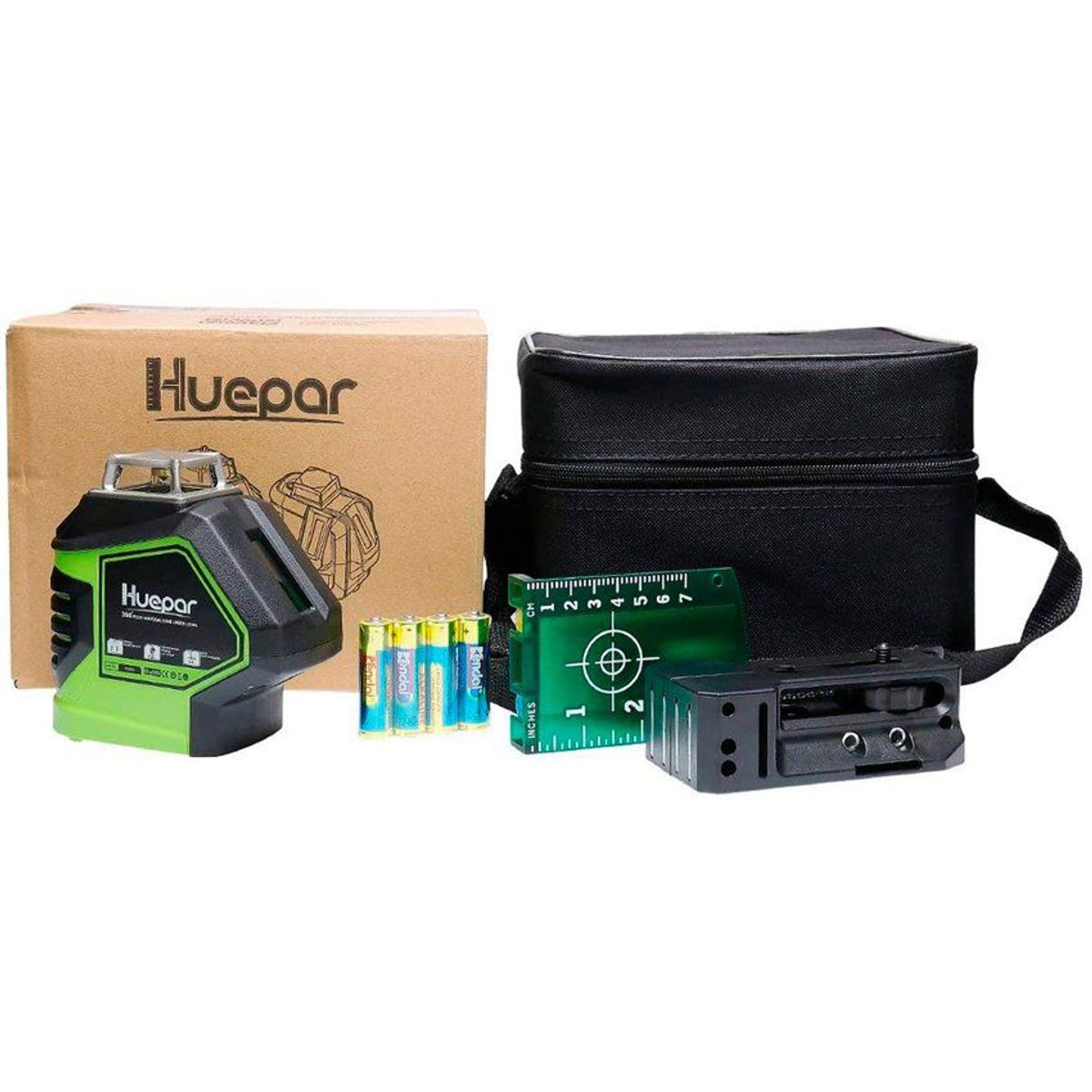HUEPAR - Nivel láser huepar 621cg lineas y puntos verdes 360° grados
