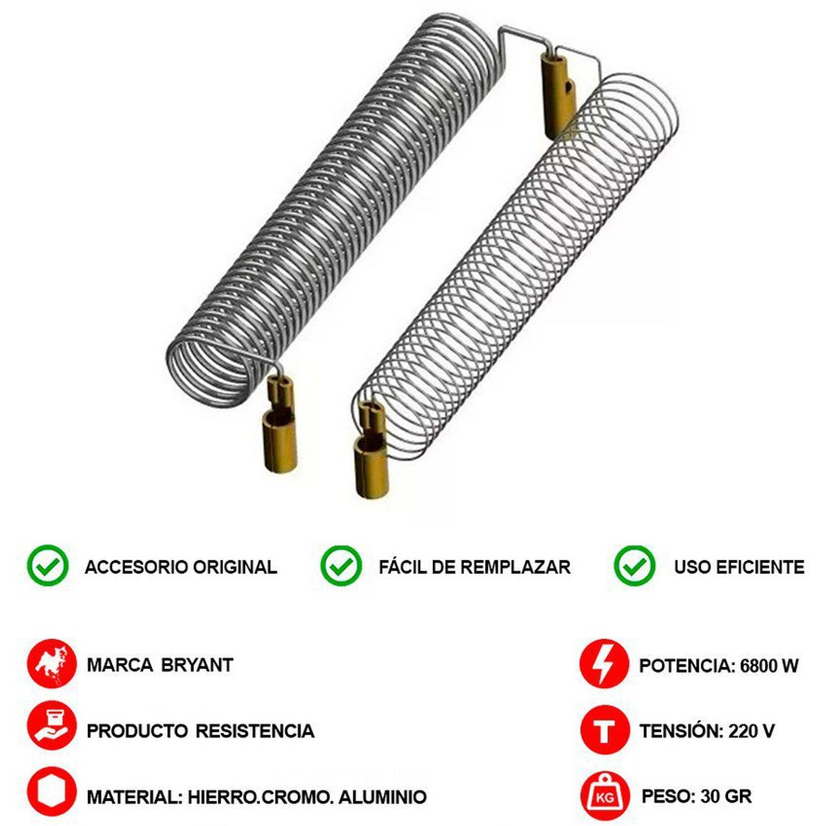 BRYANT - Bryant resistencia para ducha eléctrica ideale 4t 220v