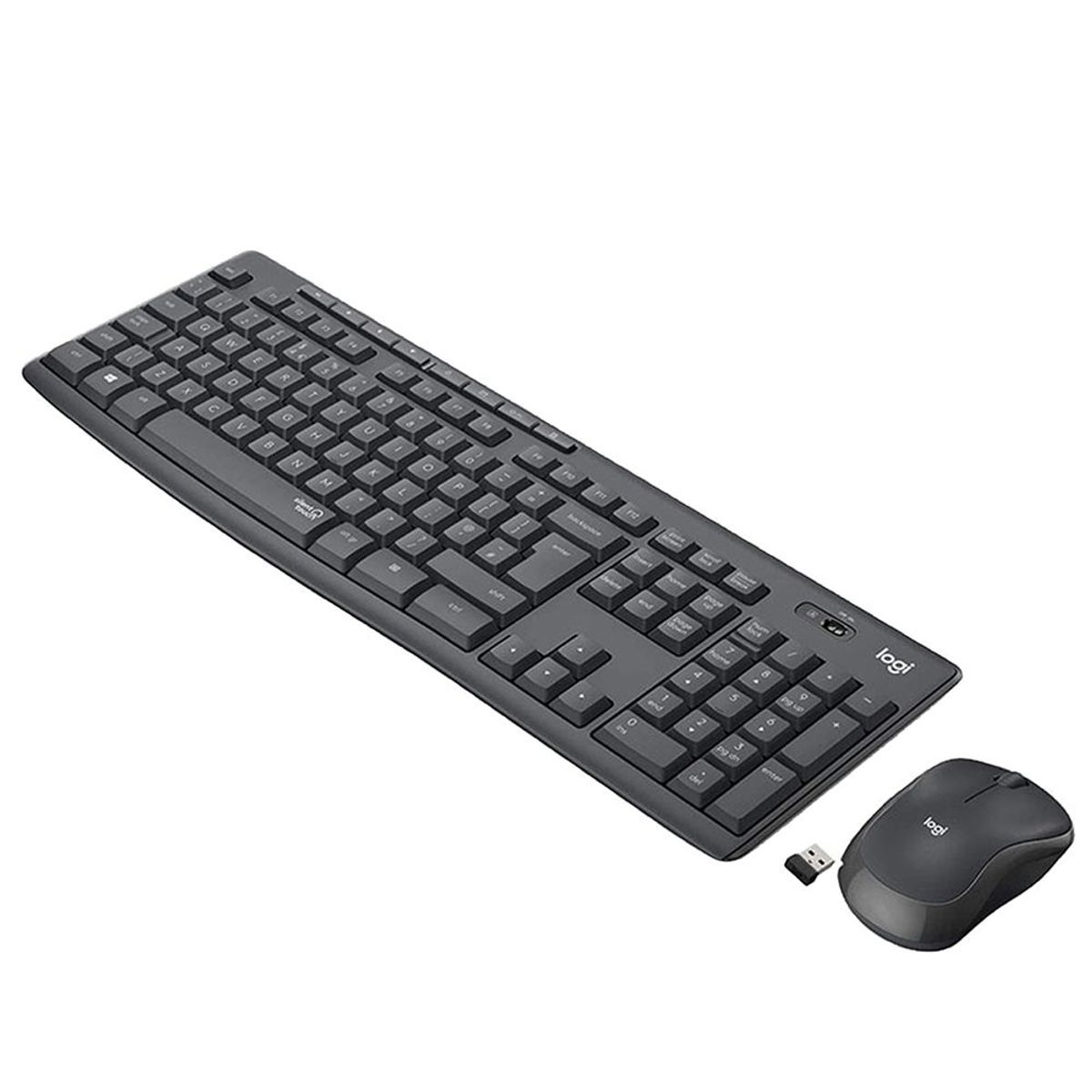 LOGITECH - Teclado Logitech  Mouse Mk295 Wireless Usb Black