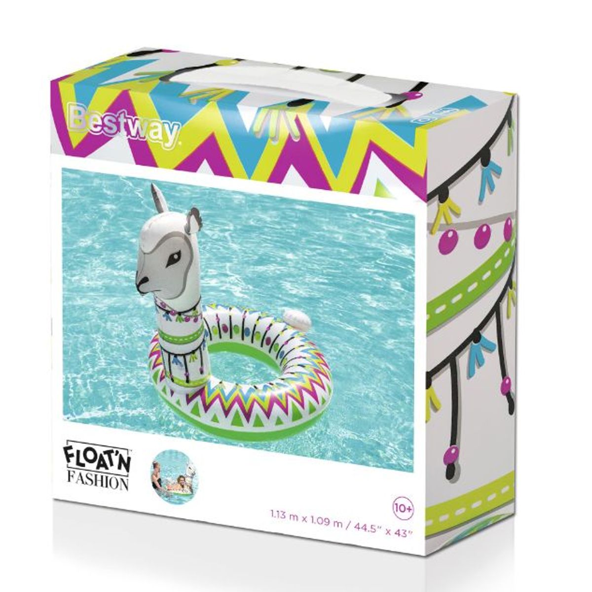 BESTWAY - Flotador inflable montable  modelo Alpaca- BESTWAY