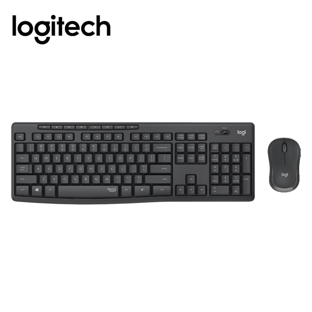 LOGITECH - Teclado Mouse Logitech MK295  Wireless Negro