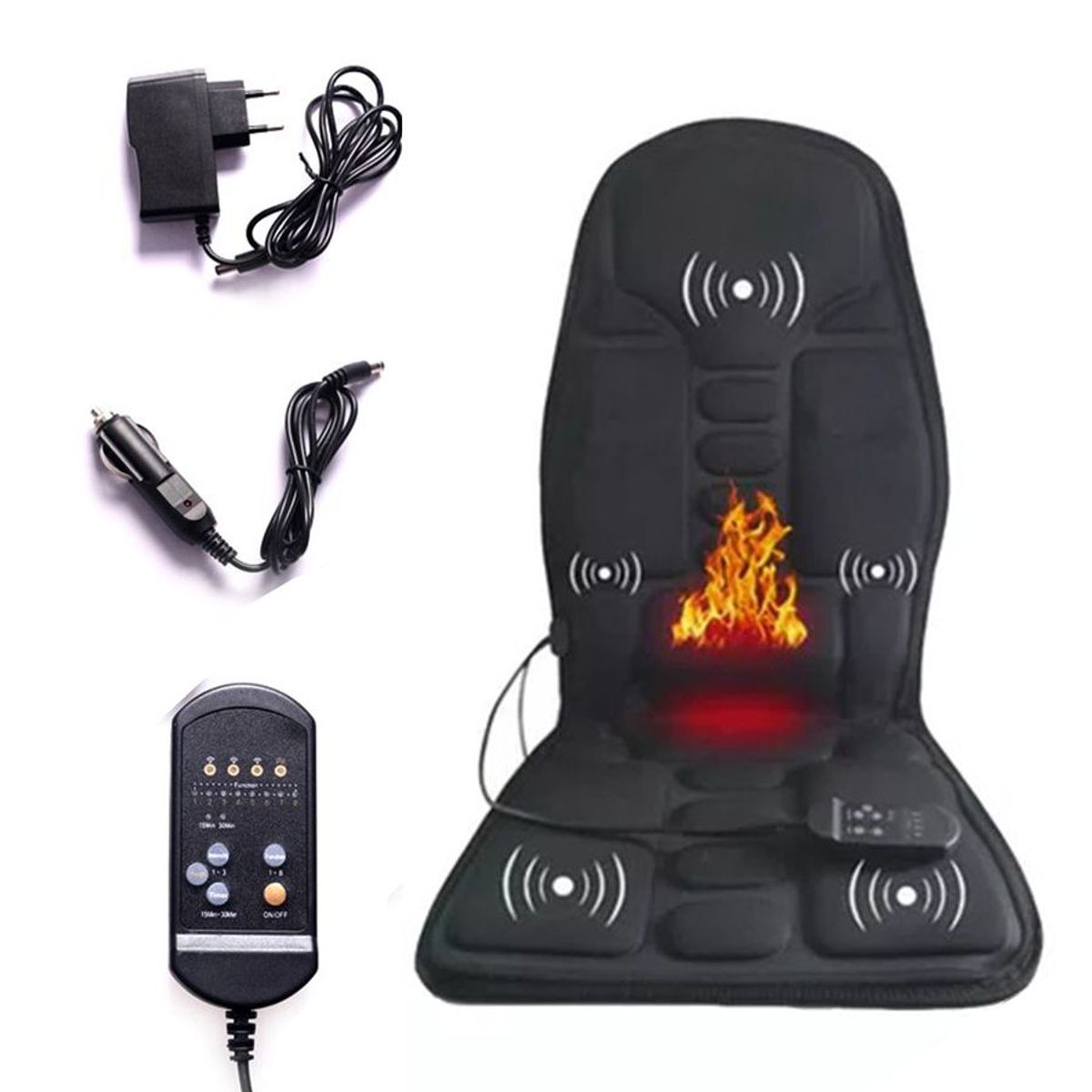 PERUMASSAGE - Masajeador tipo Silla para Auto y Oficina con 8 Funciones distintas.