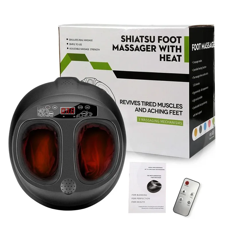 PERUMASSAGE - Masajeador de Pies Multifuncional Shiatsu con Presoterapia.