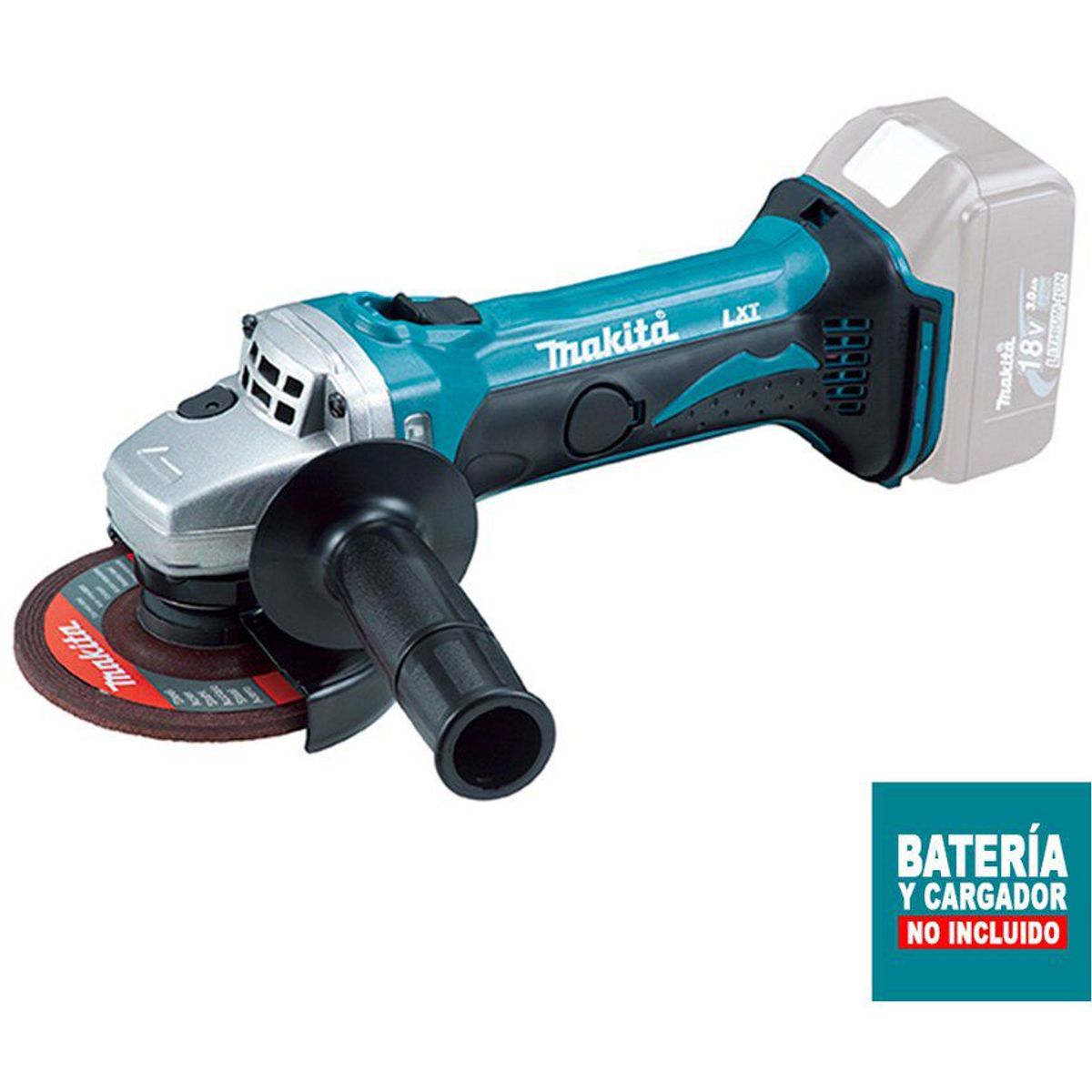 MAKITA - Makita esmeril angular 4 1/2" 18v 11,000 rpm sin bat ni carg