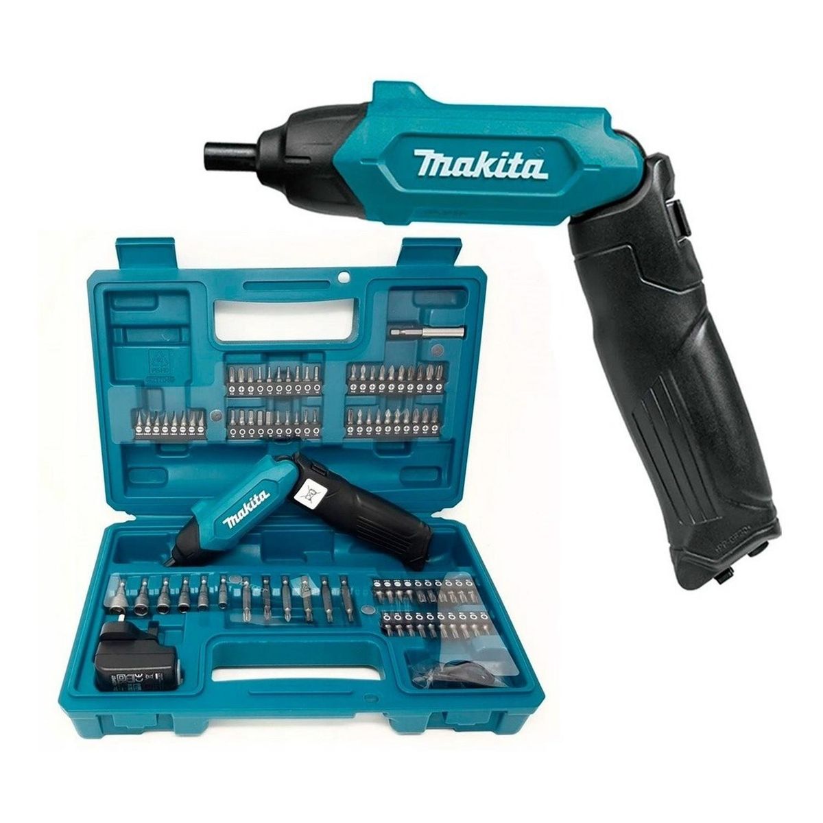 MAKITA - Atornillador DF001DW Makita  3.6V 4.5Nm con Kit de Accesorios