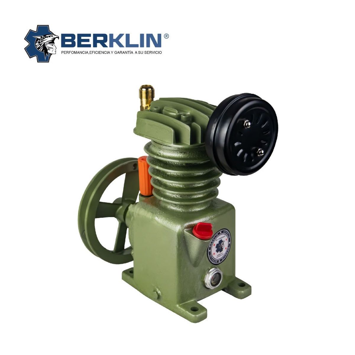 BERKLIN - CABEZAL DE AIRE 1 HP 8 BAR 1 PISTON