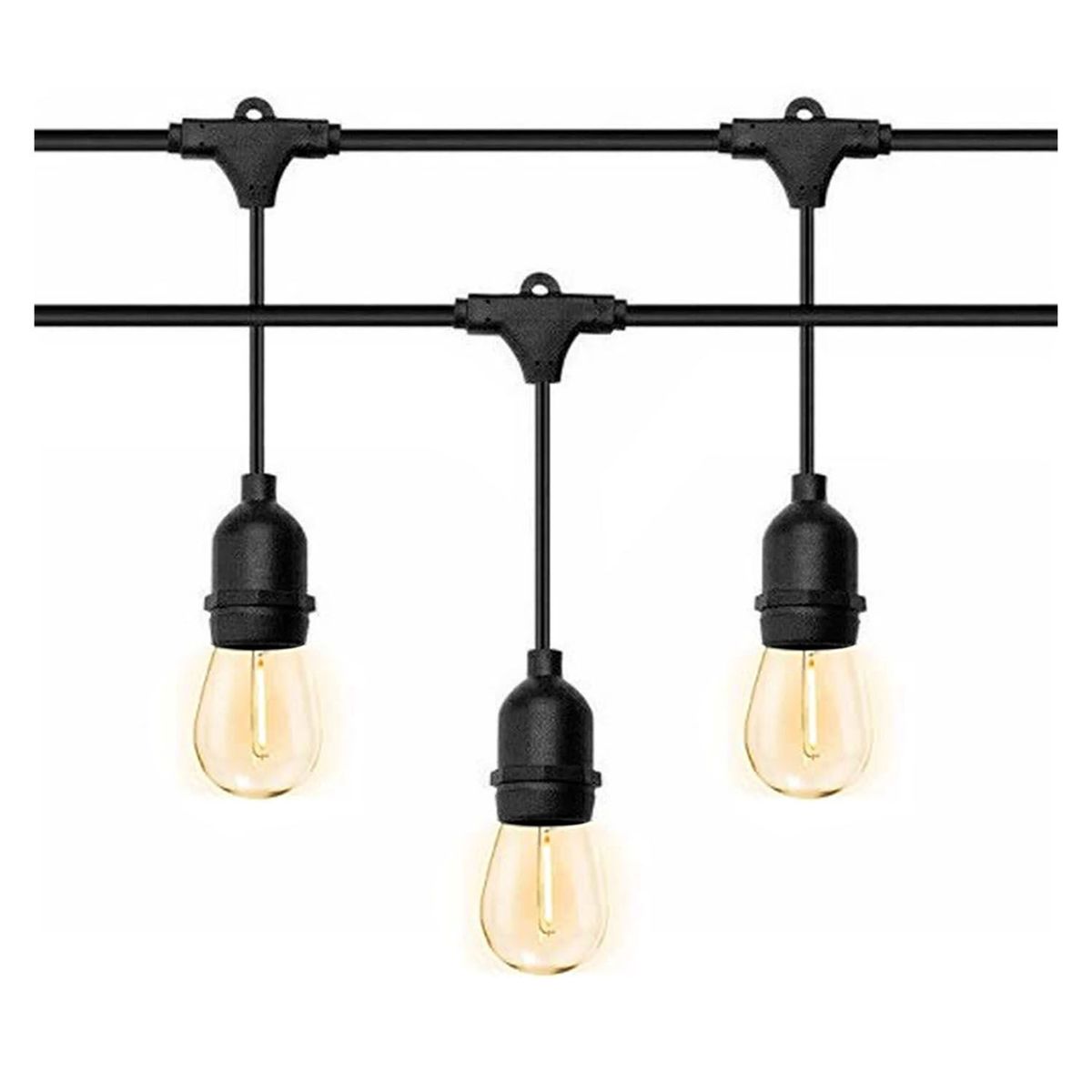 BUYPAL - Guirnalda de Luces 20 Bombillas 10 metros LED Vintage Jardin