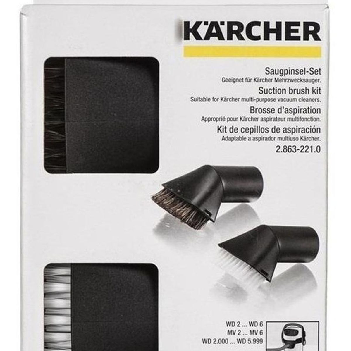 KARCHER - Kit de pinceles para aspiradoras karcher