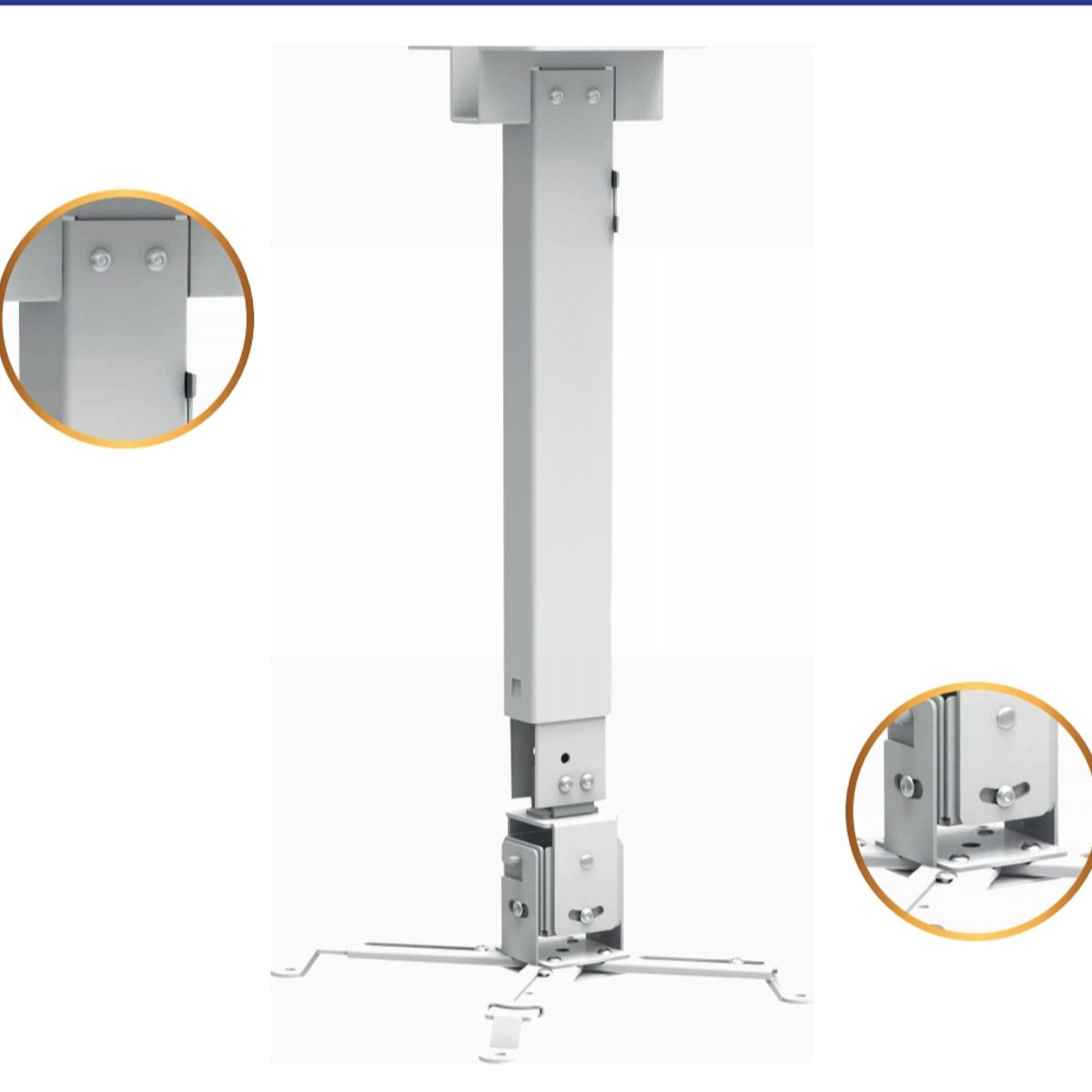 GENERICO - RACK PARA PROYECTOR UNIVERSAL  ARAÑA BLANCO