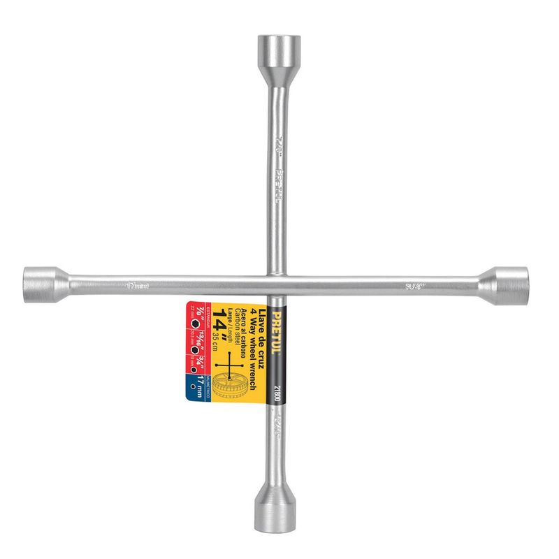 PRETUL - Llave de cruz para auto de 14" - 21800 pretul
