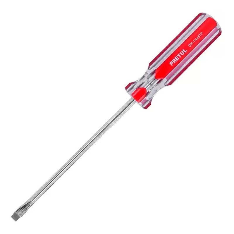PRETUL - Desarmador con punta plana 1/4" x 6" pretul 21462