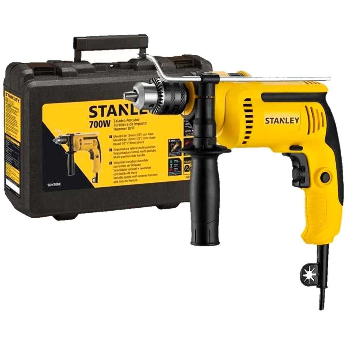STANLEY - Taladro Percutor 1/2" 700W 47600 gmp Stanley SDH700K-B2