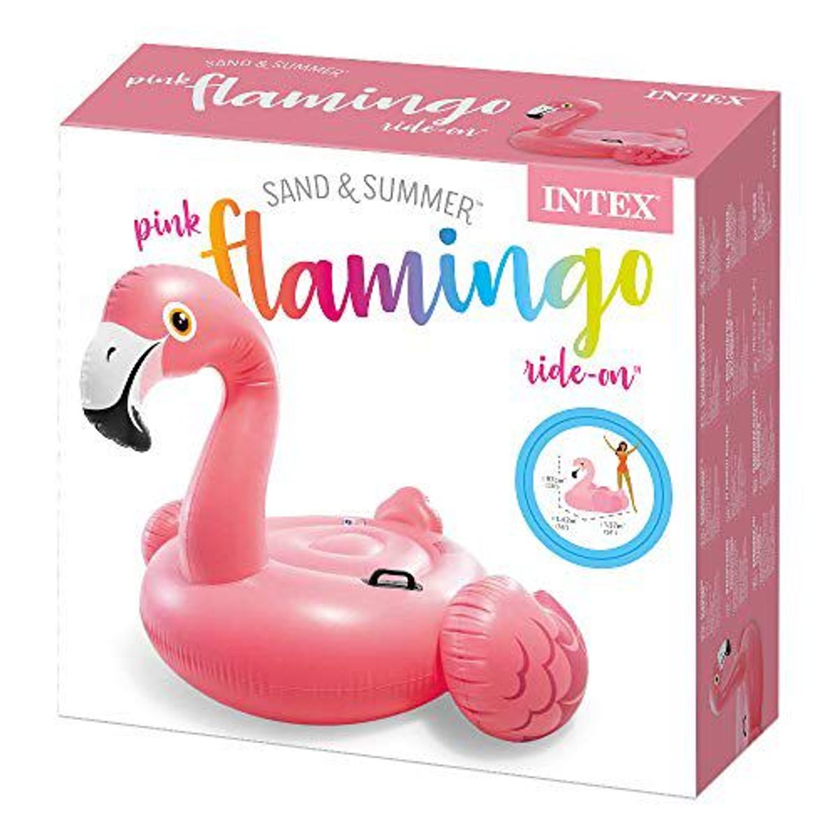 INTEX - Flotador inflable montable modelo Flamenco rosa - INTEX
