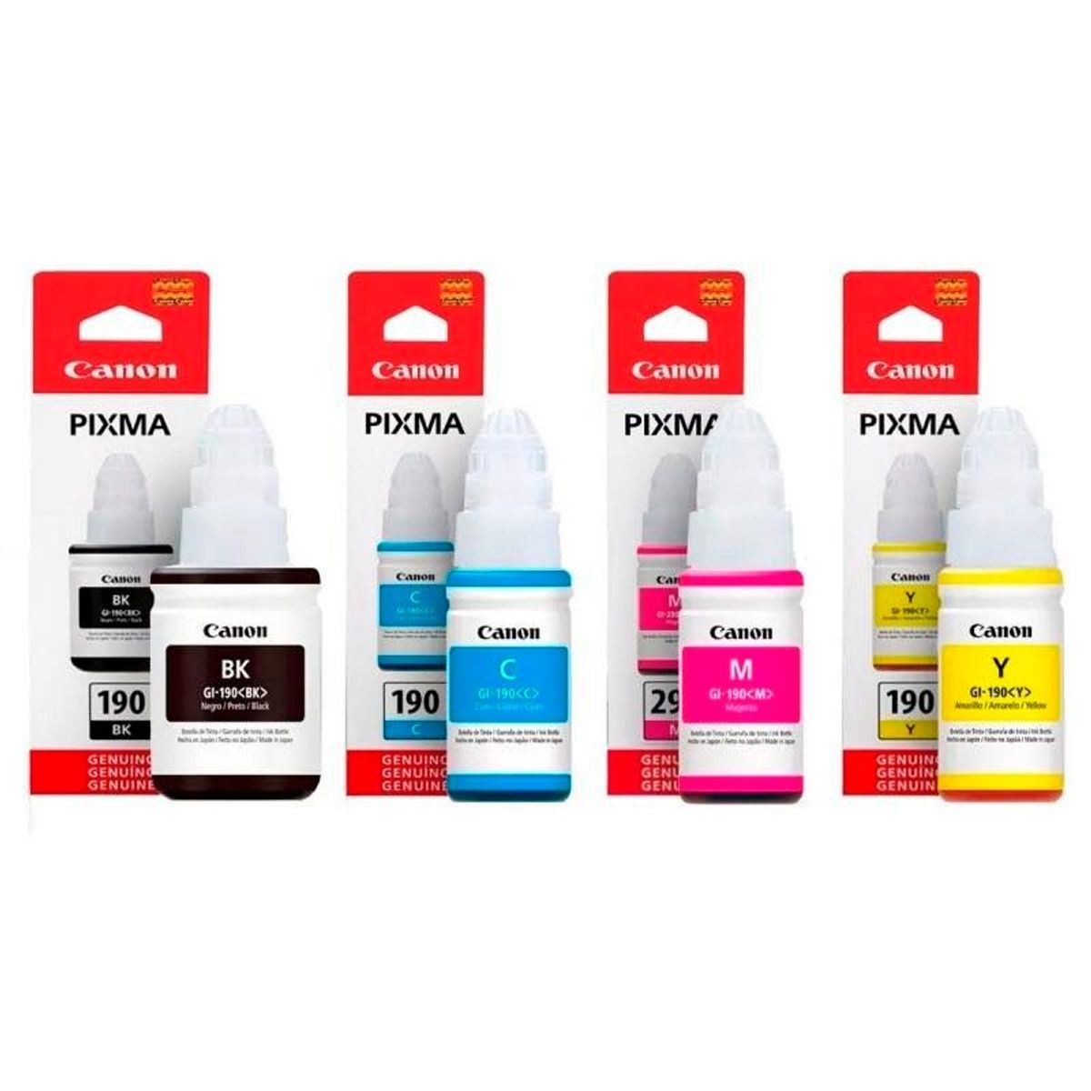 CANON - Juego de Botellas de Tinta Canon GI-190