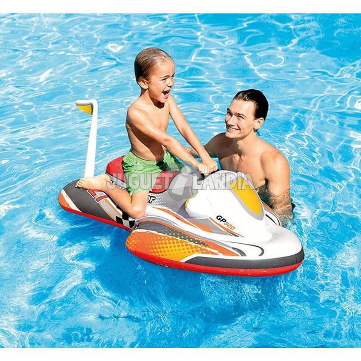 INTEX - Flotador inflable montable modelo lancha acuatica - INTEX