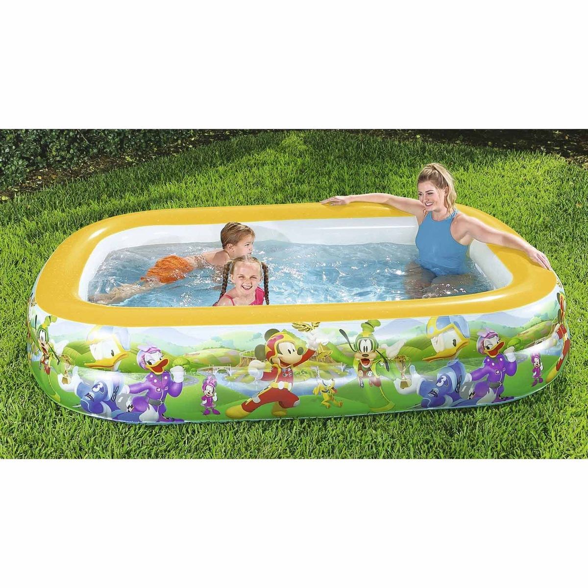 BESTWAY - Piscina Inflable Mickey Mouses 262x175x51 CM - BESTWAY