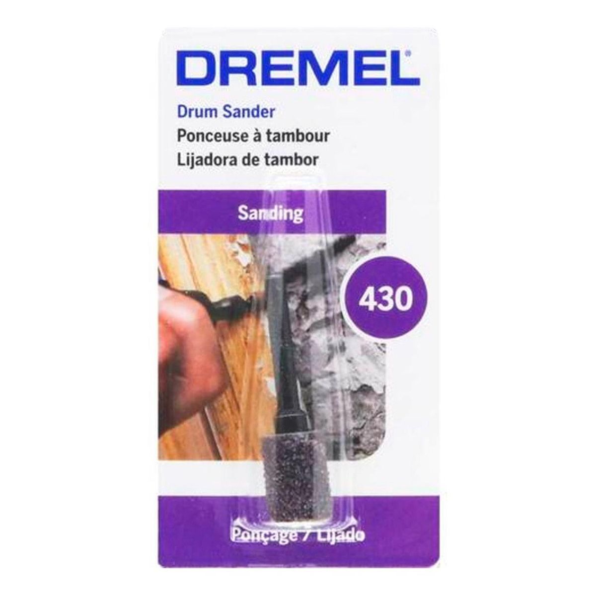 DREMEL - Vástago Portalija + Banda de Lija 1/4 Grano 60 Dremel 430