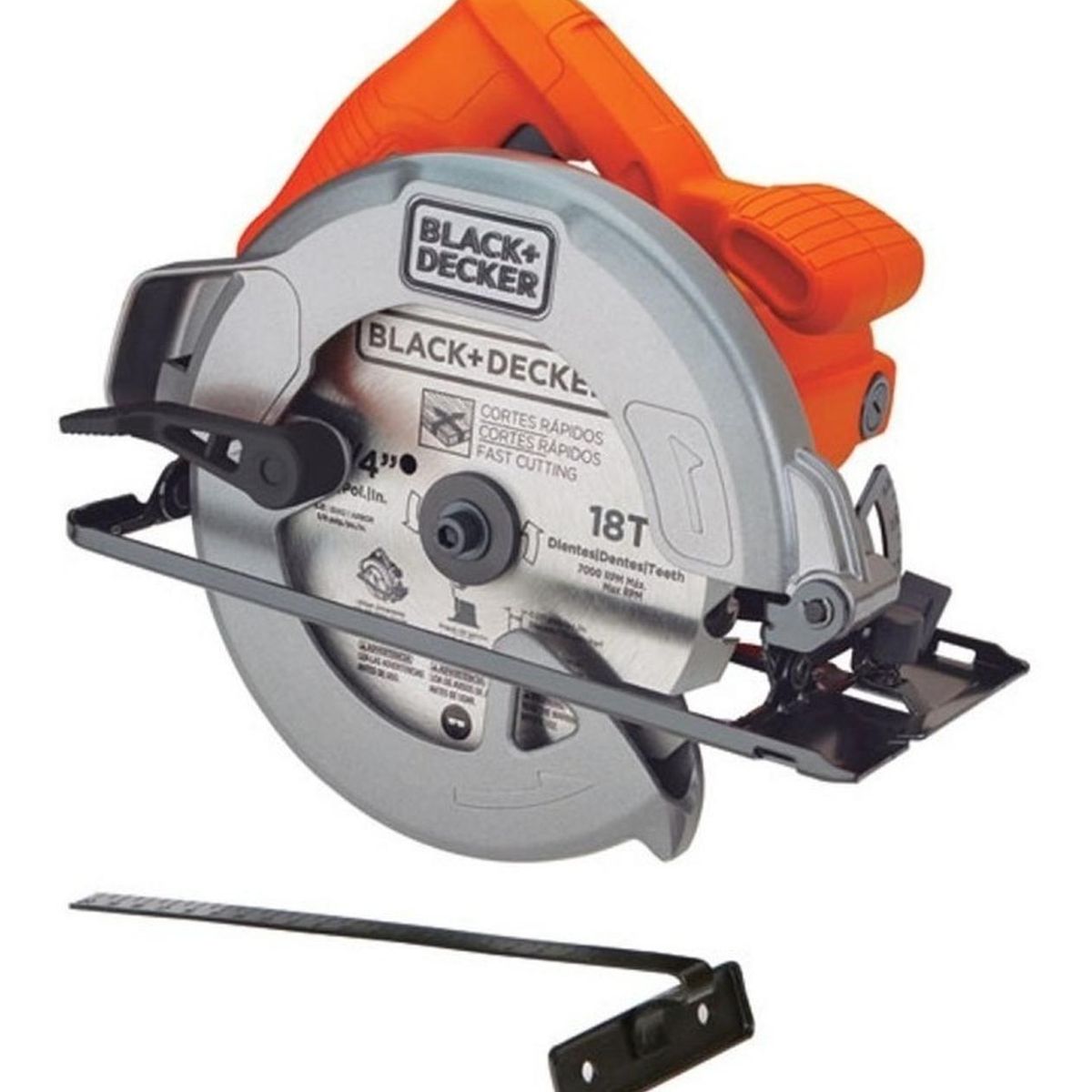 BLACK+DECKER - Sierra Circular 7 1/4" 1400W Corte en 90Â°62mm Black + Decker CS1004-B2.