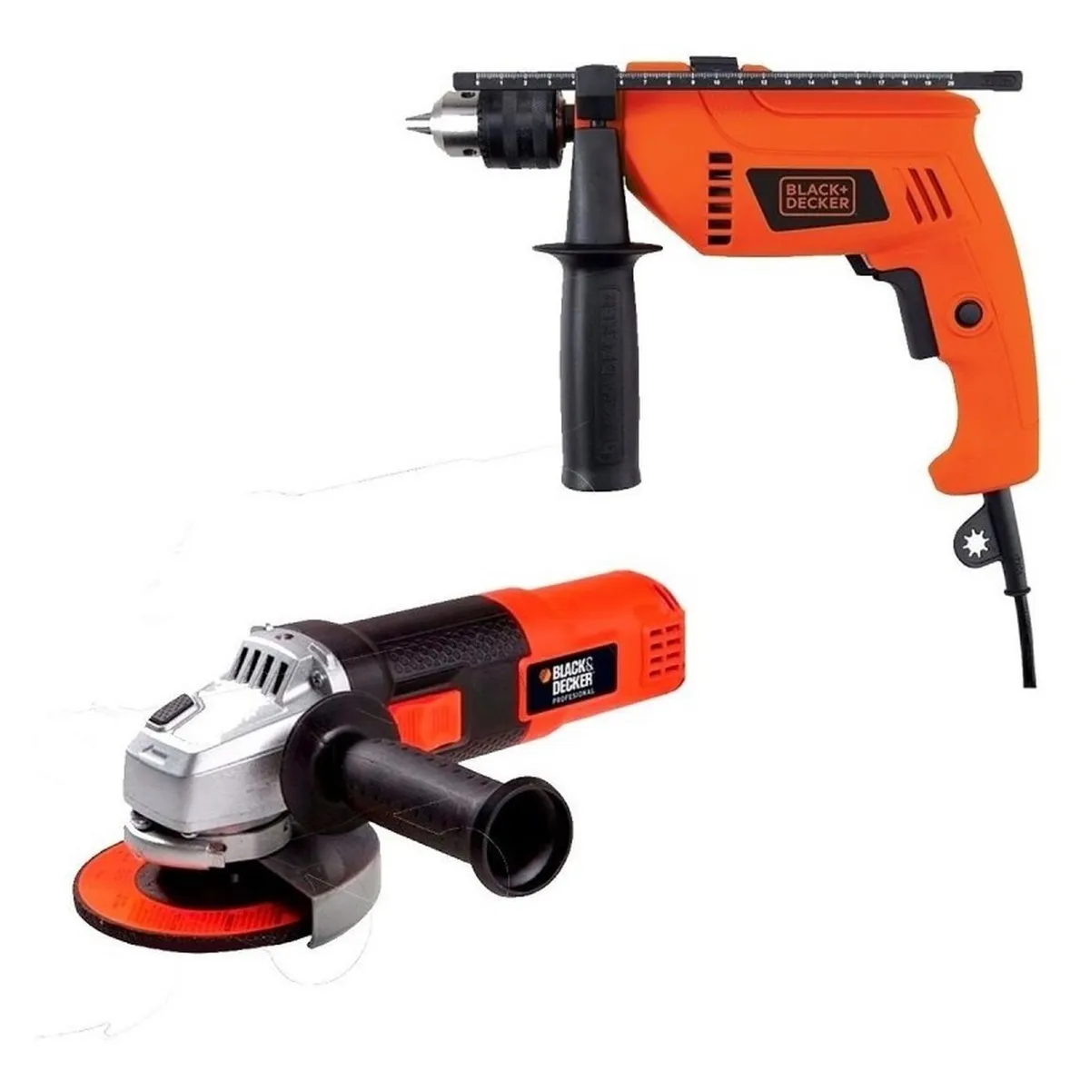 BLACK+DECKER - Taladro percutor 12 650w hd650 + amoladora 4-12 820w g720 hd650-k1.