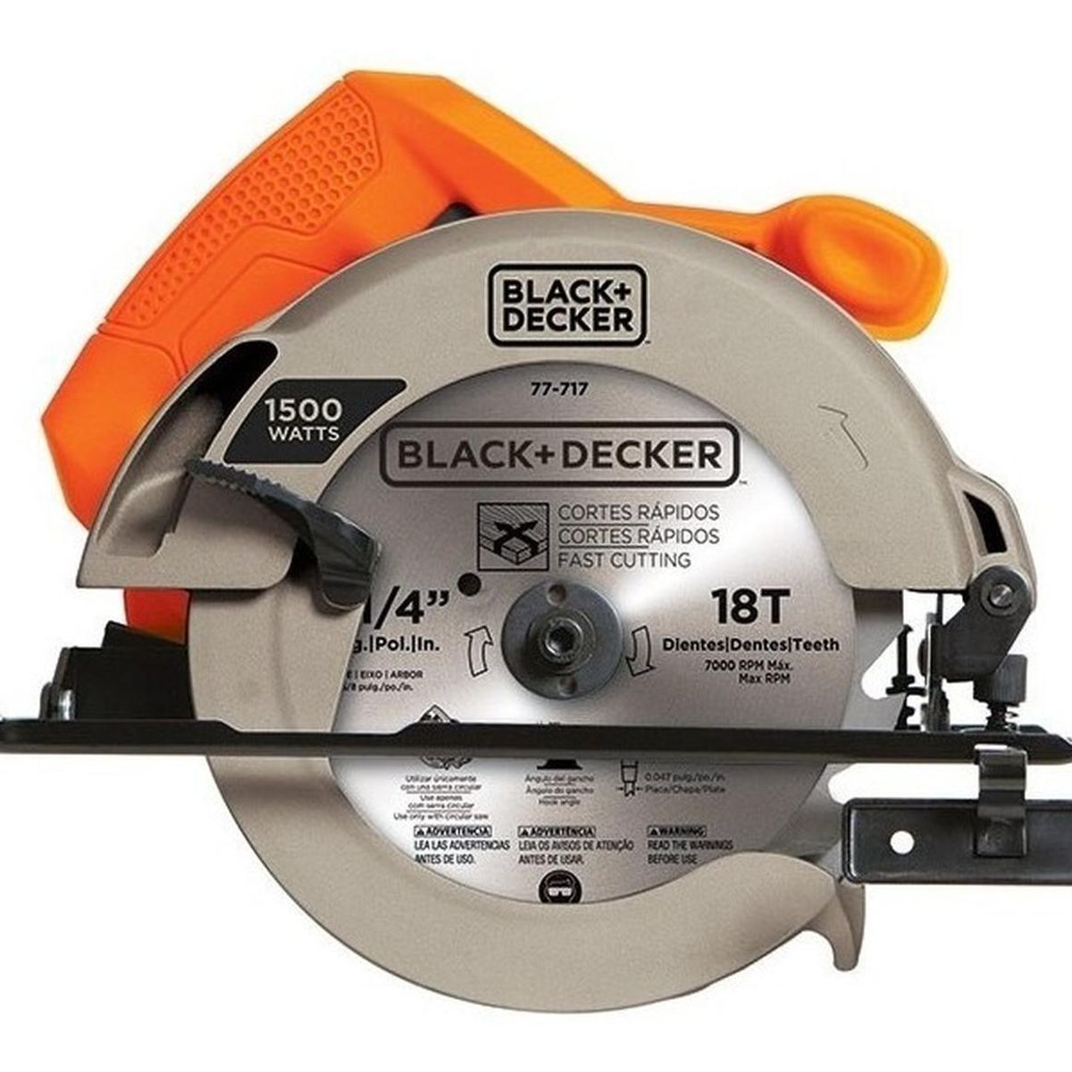 BLACK+DECKER - Sierra Circular 184mm 1500w 62mm Black + Decker Cs1024-b2c