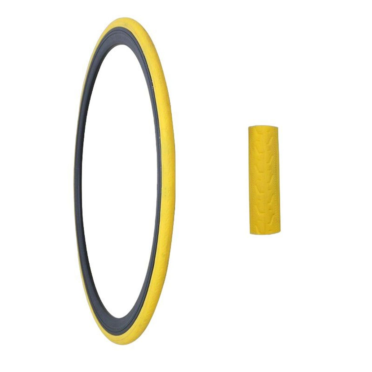GENERICO - Llantas Para Bicicleta Aro 700 x 23c Amarillo Aro 28 (2 und)