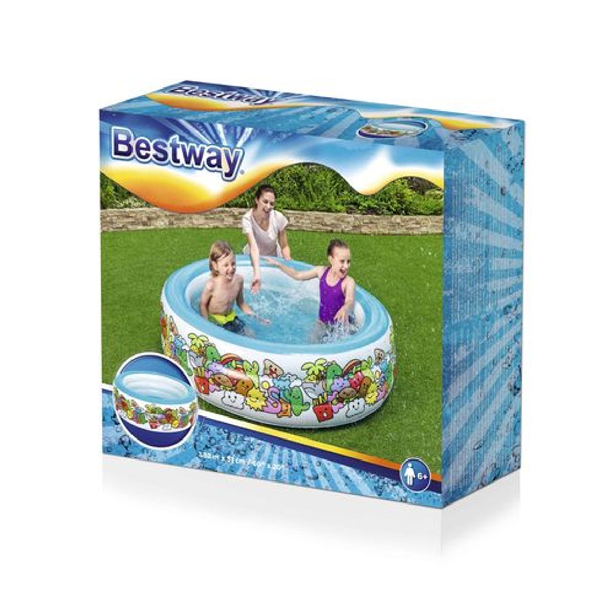 BESTWAY - Piscina inflable circular 152x51 cm - BESTWAY
