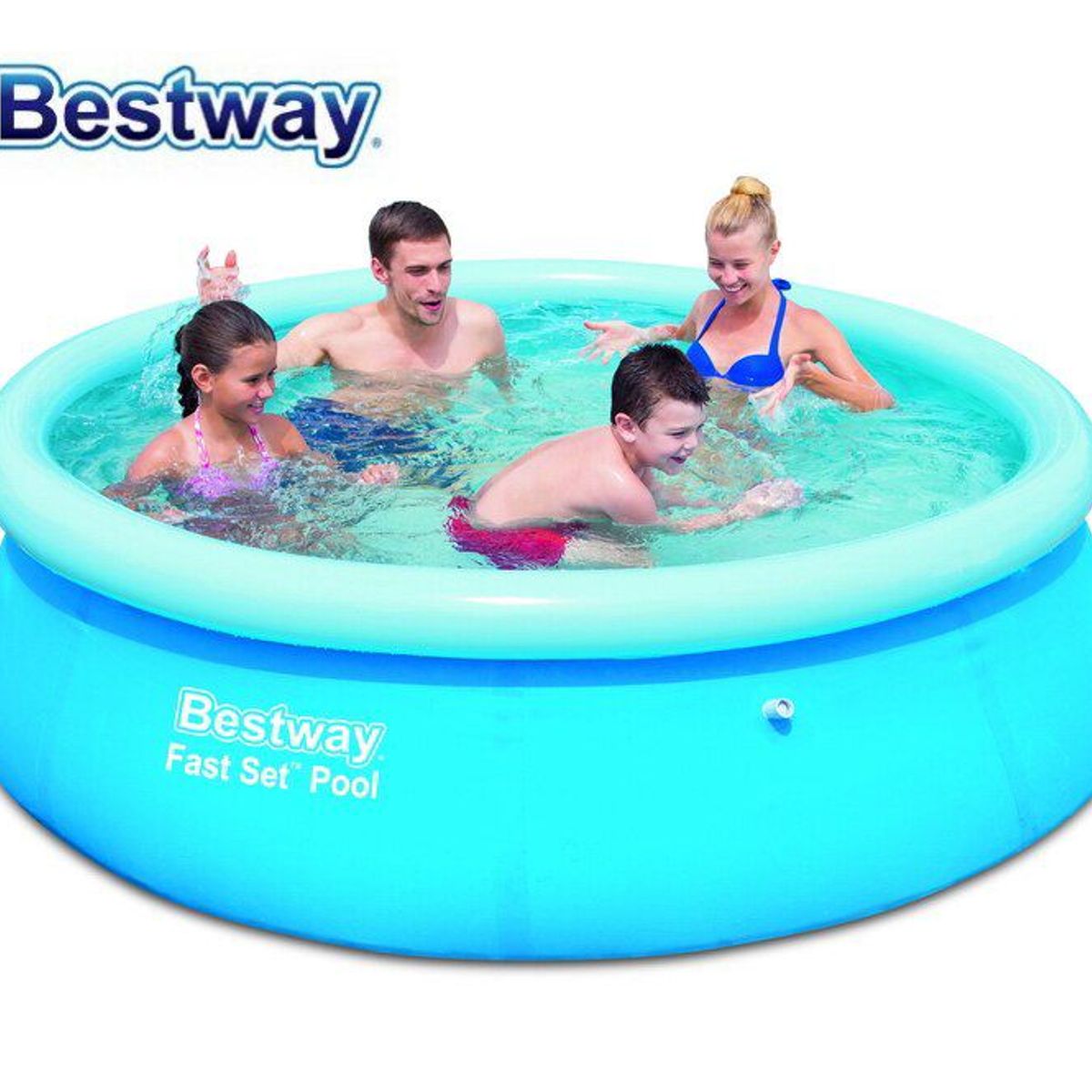 BESTWAY - Bestway - Piscina con borde inflable de 244CM X 66CM